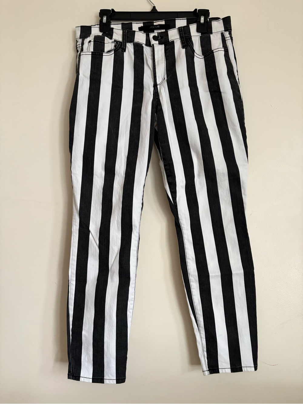 👖Joe's Jeans black and white striped skinny jeans in a size 31 / Large